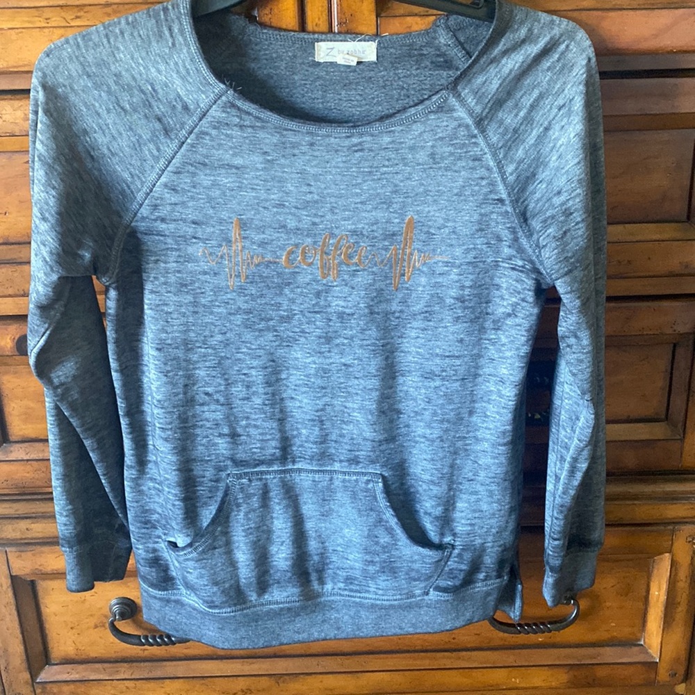 Coffee lightweight sweatshirt
